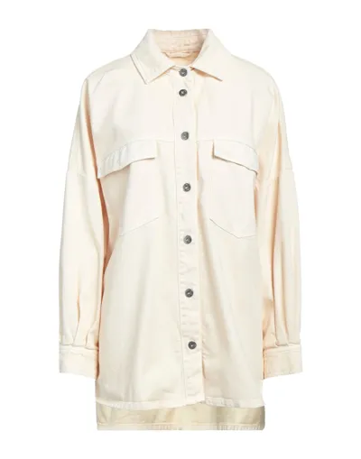 Solotre Denim Shirts In White