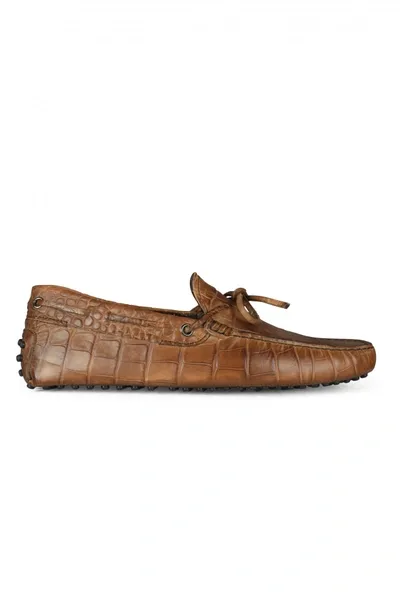 Tod's Leather Loafers In Brown