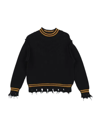 Mood One Kids' Turtlenecks In Black