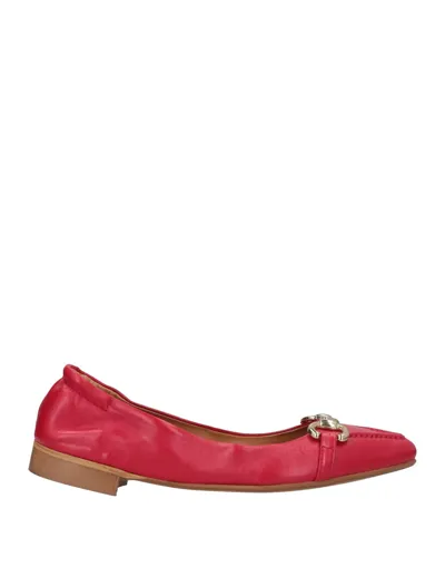 Oroscuro Ballet Flats In Red