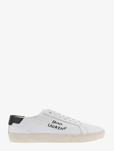 Saint Laurent Sl/06 Signature Sneaker Woman In White