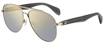 Rag & Bone Rnb5003s Ct 0j5g Aviator Sunglasses In White