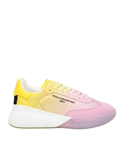 Stella Mccartney Loop Sneakers In Pink Degrade