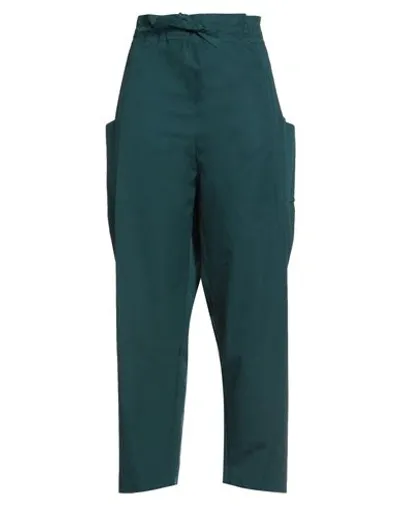 Maison Rabih Kayrouz Woman Pants Deep Jade Size 12 Cotton In Green