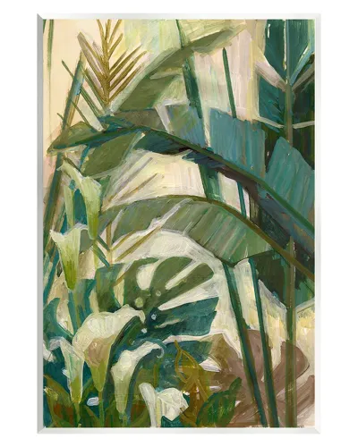 Stupell Tropical Jungle Plant Leaves Wall Plaque Wall Art By Elaine Vollherbst-lane