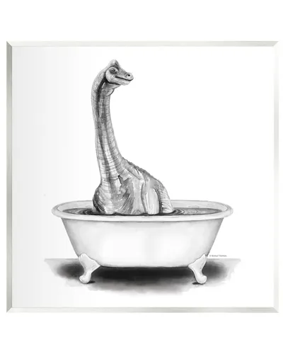 Stupell Dinosaur Vintage Bathroom Tub Wall Plaque Wall Art By Rachel Nieman