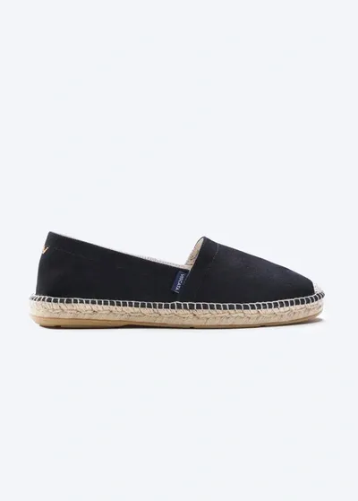 Viscata Sitges Canvas Espadrilles In Black