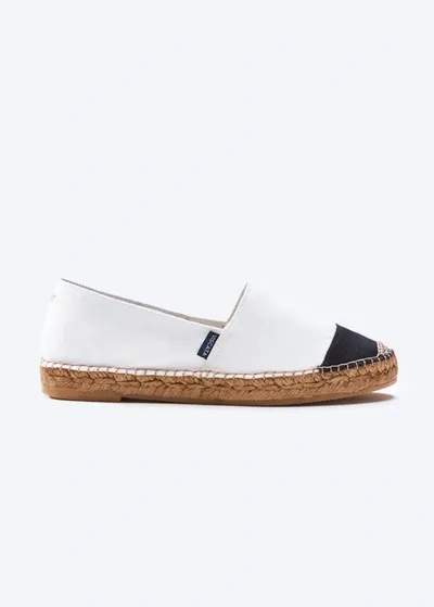 Viscata Barceloneta Leather Espadrilles Limited Edition (elastic Inseam) In White