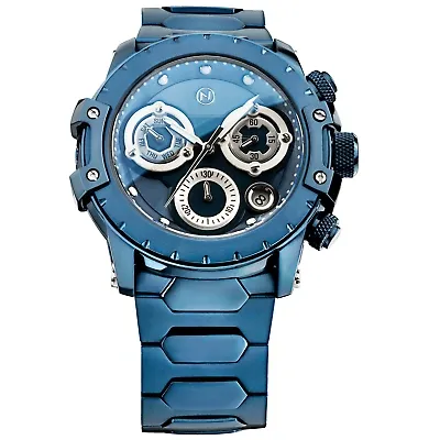 Pre-owned Nove Modena Chronograph Blue