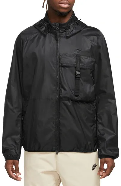 Nike Mens  Tech N24 Pkbl Woven Lined Jacket In Black/black