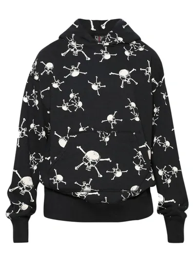 Saint Michael Skull Crewneck Sweatshirt In Black