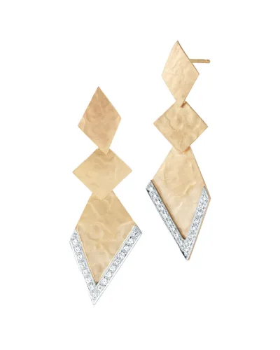 I. Reiss 14k 0.25 Ct. Tw. Diamond Dangle Earrings