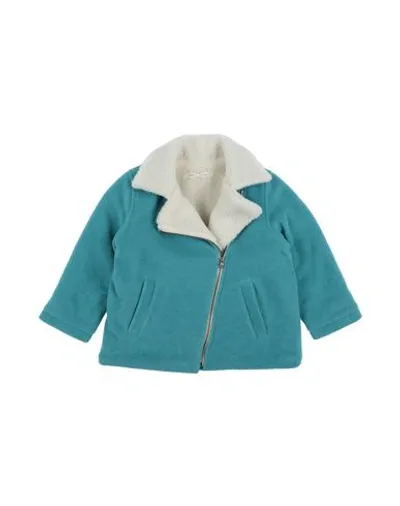 Zhoe & Tobiah Babies'  Toddler Boy Jacket Turquoise Size 4 Polyester, Viscose In Blue