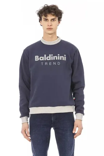 Baldinini Trend Blue Cotton Sweater