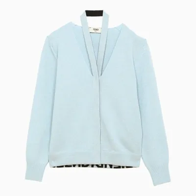 Fendi Wool And Cashmere Cardigan In Prisca