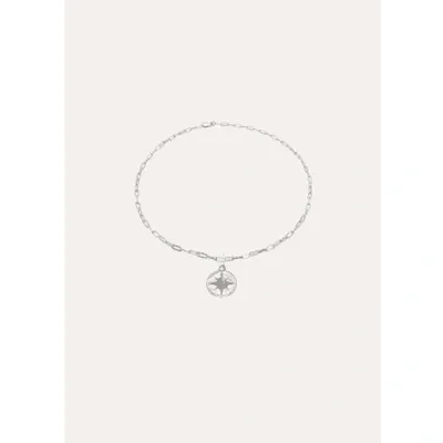 Under Her Eyes Astrid Necklace Sterling Silver In Metallic