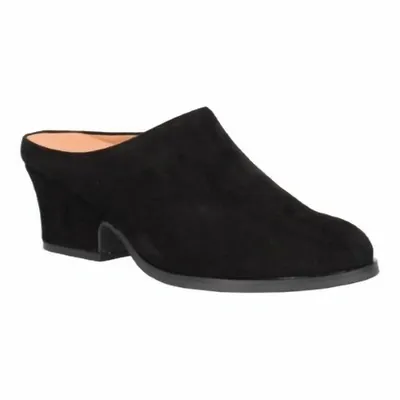 L'amour Des Pieds Women's Jiya Clog In Black Suede