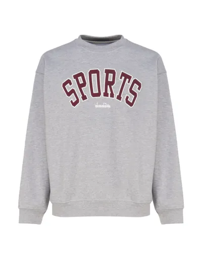 Diadora Sweatshirt With Writing In Grey