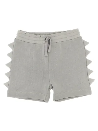 Stella Mccartney Babies' 3d-detailing Cotton Shorts In Grey