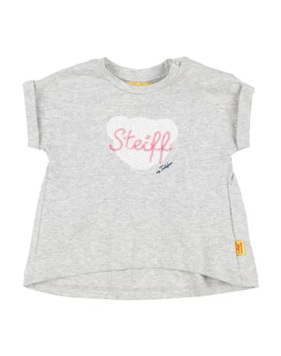 Steiff Babies'  Newborn Girl T-shirt Light Grey Size 3 Cotton, Elastane