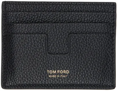 Tom Ford Black T Line Card Holder