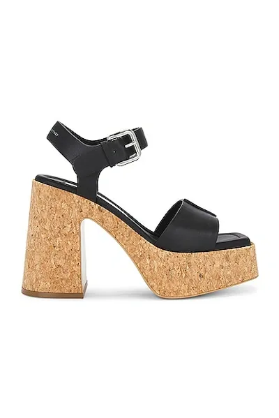 Stella Mccartney Skyla Alter Sporty Mat Sandal In Black