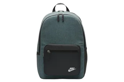 Pre-owned Nike Heritage Eugene 23l Backpack Forest Green/black