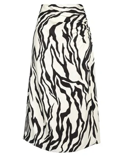 Maison Rabih Kayrouz Woman Midi Skirt Ivory Size 10 Viscose In White