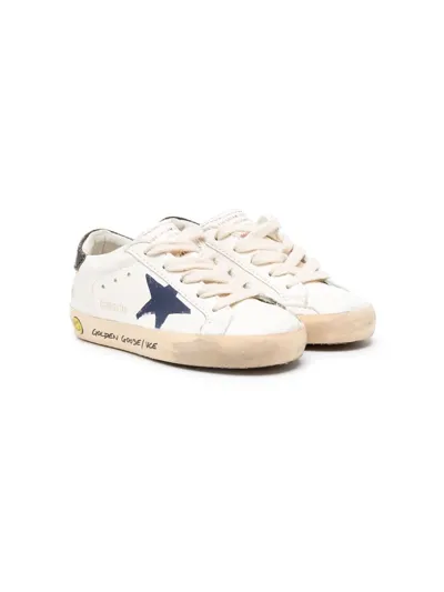 Golden Goose Kids' Superstar Lace-up Sneakers In White