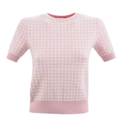 Maxmara Studio Pink Gingham Knit