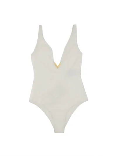 Valentino One-piece Swimsuit In White