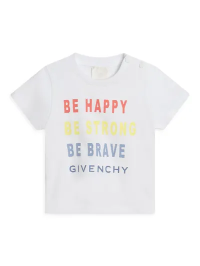 Givenchy Babies' T-shirt Con Stampa In White