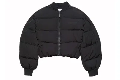 Pre-owned Acne Studios Bomber Puffer Jacket Washed Black