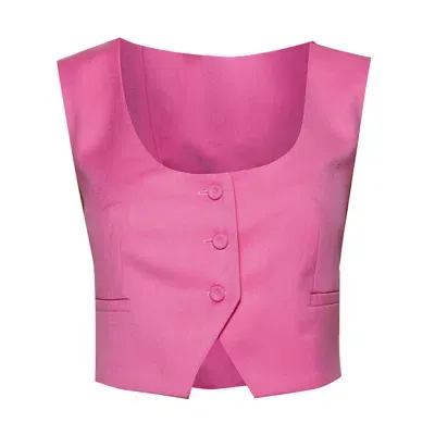 Agata Szybowska Women's Pink / Purple Emanuel Bubblegum Pink Waistcoat In Pink/purple