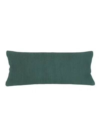 Anaya So Soft Linen Pillow Cover Only In Emerald Green