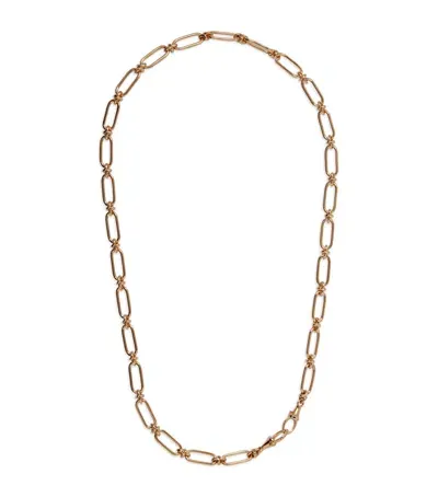 Annoushka Yellow Gold Knuckle Bold Link Chain Necklace