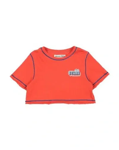 Atlantic Stars Babies'  Toddler Girl T-shirt Orange Size 6 Cotton