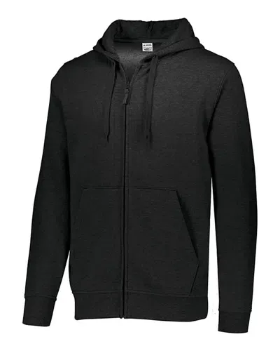 Augusta Sportswear Men's 60/40 Fleece Full-zip Hoodie In Black