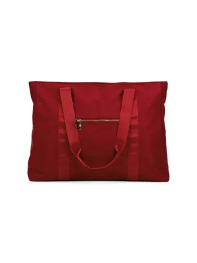 Badgley Mischka Kids' Women's Nylon Travel Tote In Burgundy