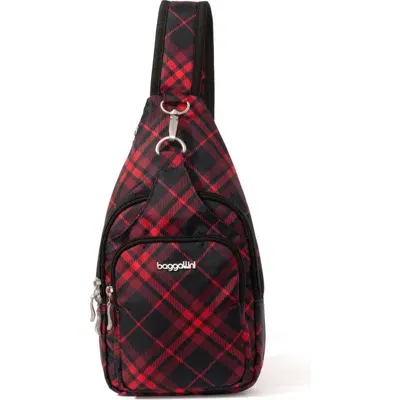 Baggallini Central Park Sling Bag In Red