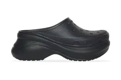 Pre-owned Balenciaga X Crocs Mule Black (women's)