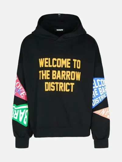 Barrow Black Cotton Sweatshirt