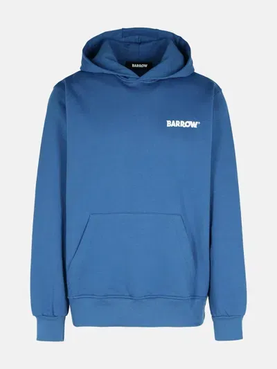 Barrow Blue Cotton Sweatshirt