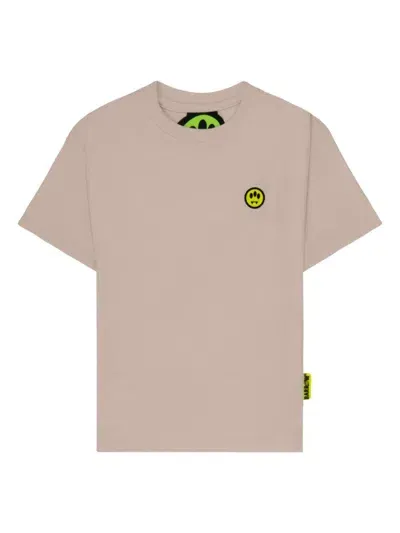 Barrow Kids' Logo-print T-shirt In Neutrals