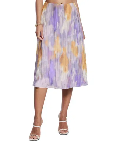 Bcbg New York Women's Pleated Midi Skirt In Tiedye