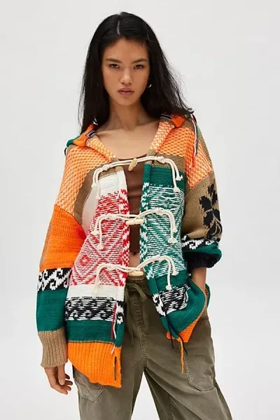 Bdg Bryce Printed Cardigan In Assorted, Women's At Urban Outfitters