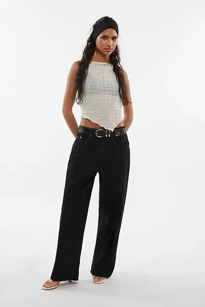 Bdg Jaya Baggy Boyfriend Jean In Washed Black, Women's At Urban Outfitters