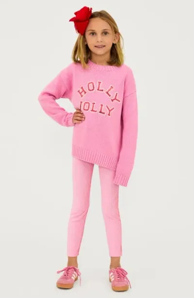 Beach Riot Kids' Little Callie Sweater In Gumdrop Pi