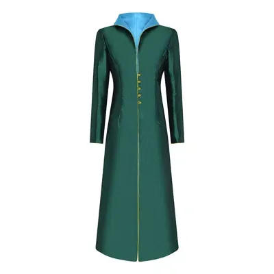 Beatrice Von Tresckow Women's Green / Ice Reversible Long Holden Jacket