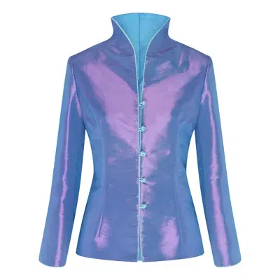 Beatrice Von Tresckow Women's Pink / Purple Lilac Ice Blue Reversible Short Holden Jacket In Pink/purple